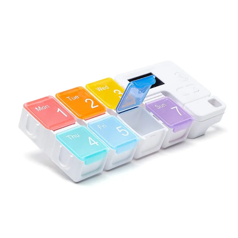 Smart Pill Storage Alarm Box – Daily & Weekly Electronic Medicine Reminder