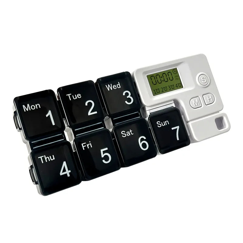 Smart Pill Storage Alarm Box – Daily & Weekly Electronic Medicine Reminder