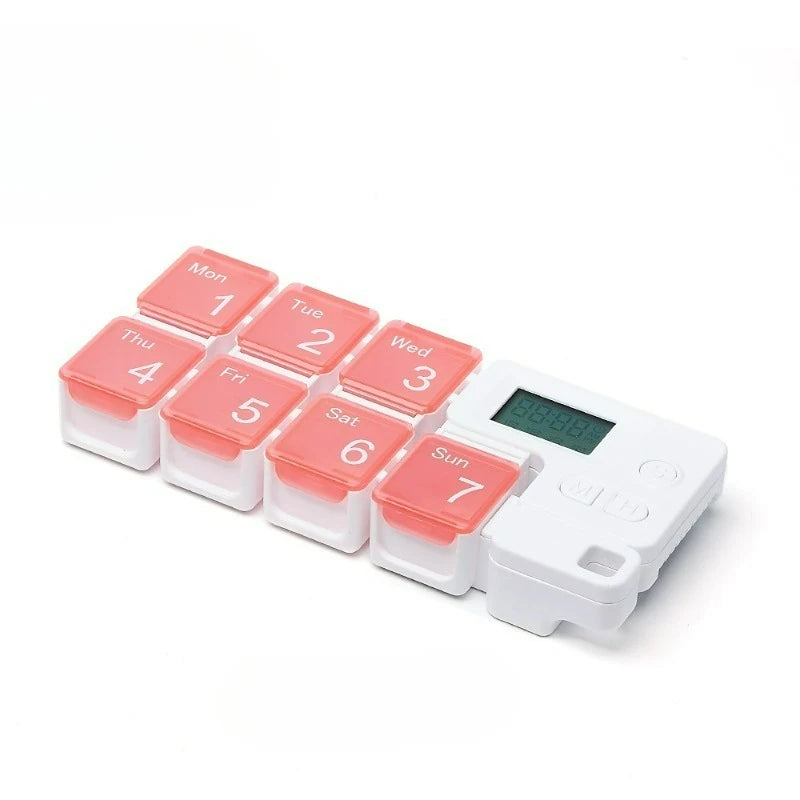 Smart Pill Storage Alarm Box – Daily & Weekly Electronic Medicine Reminder