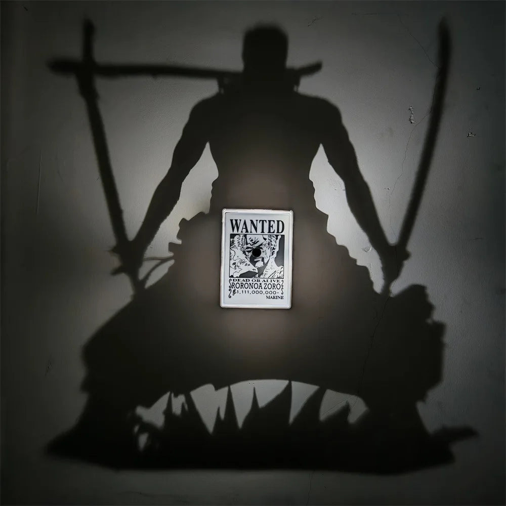 Anime Shadow Light Projector – Wanted Poster Atmosphere Night Light
