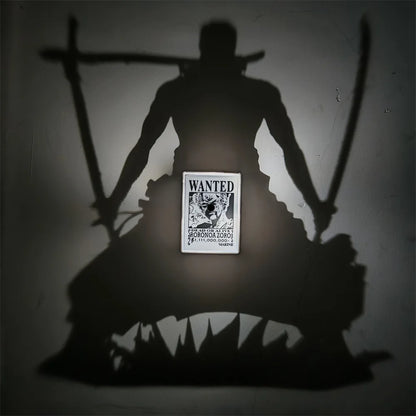 Anime Shadow Light Projector – Wanted Poster Atmosphere Night Light