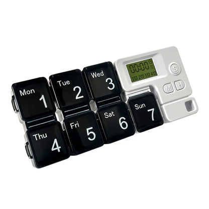 Smart Pill Storage Alarm Box – Daily & Weekly Electronic Medicine Reminder